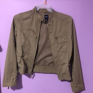 NWOT Ladies Gap Green Utility Jacket